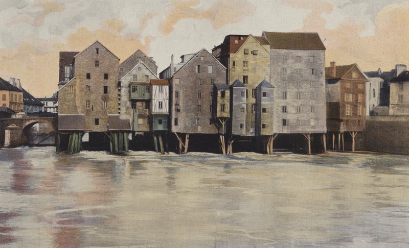 Meaux, Old Mills on the Marne av French Photographer