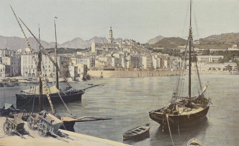Menton, hamnen och Gamla stan av French Photographer