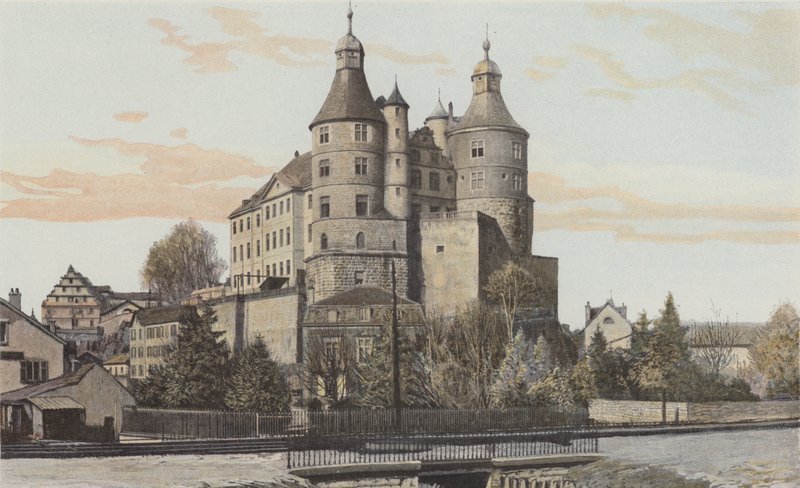 Montbeliard, Utsikt över slottet av French Photographer