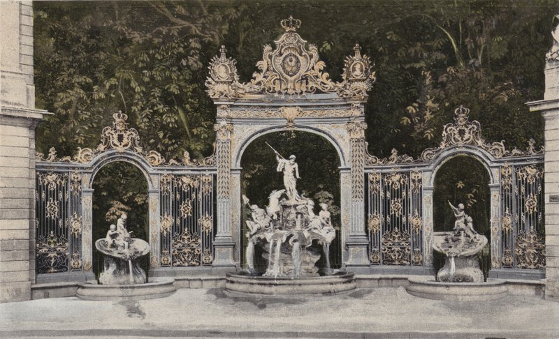 Nancy, Place Stanislas, Neptunus fontän av French Photographer