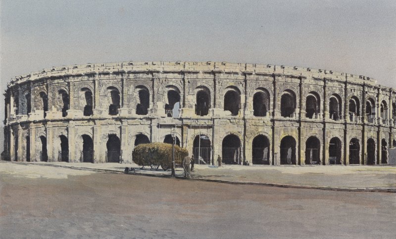 Nimes, arenor, utomhuskomplex av French Photographer
