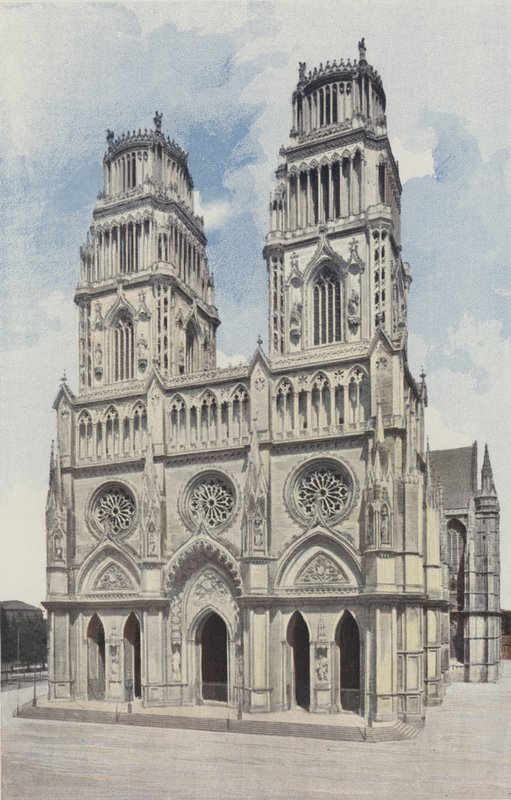 Orleans, Sainte-Croix-katedralen, Fasad O av French Photographer