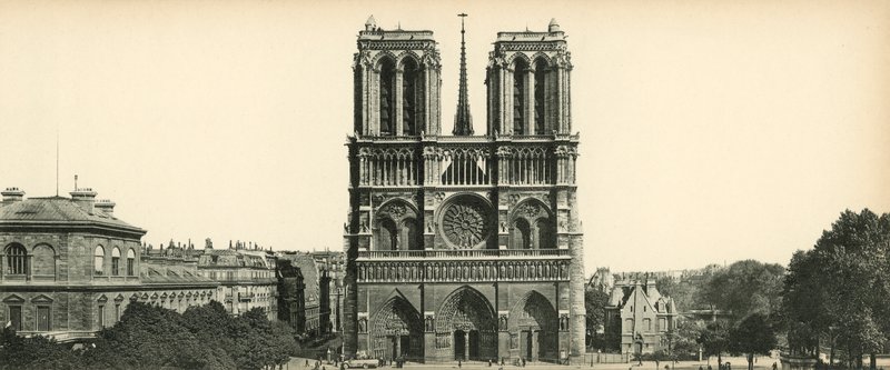 Paris, Notre Dame, Notre Dame kyrka av French Photographer
