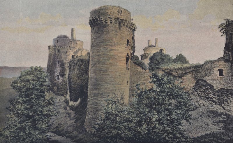 Pledeliag, ruinerna av Chateau de la Hunaudaye av French Photographer