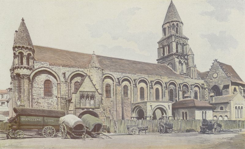 Poitiers, Notre-Dame-la-Grande-kyrkan, S sidofasad av French Photographer