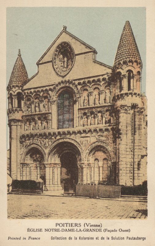 Poitiers, Vår Fru den Stores kyrka av French Photographer