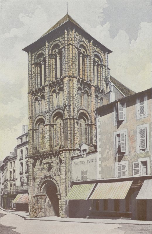 Poitiers, Saint-Porchaire-kyrkan, klocktornet av French Photographer