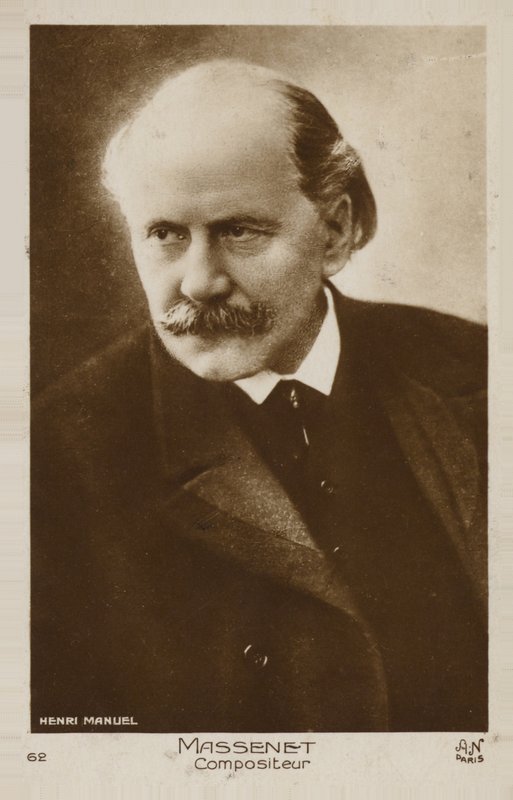 Porträtt av Jules Massenet av French Photographer