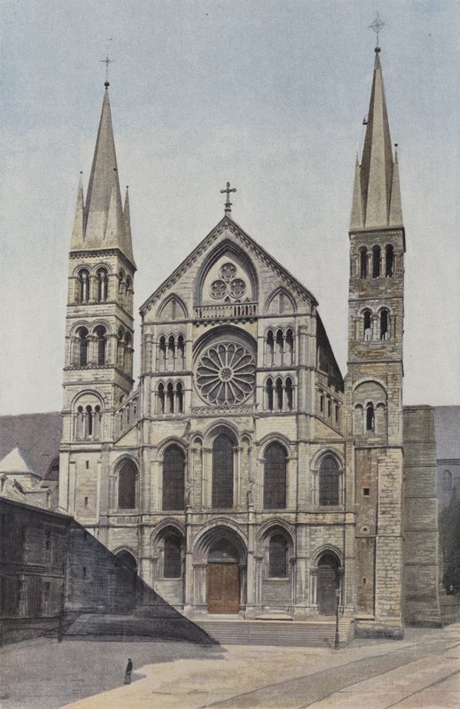 Reims, Saint-Remi-kyrkan, Fasad O av French Photographer