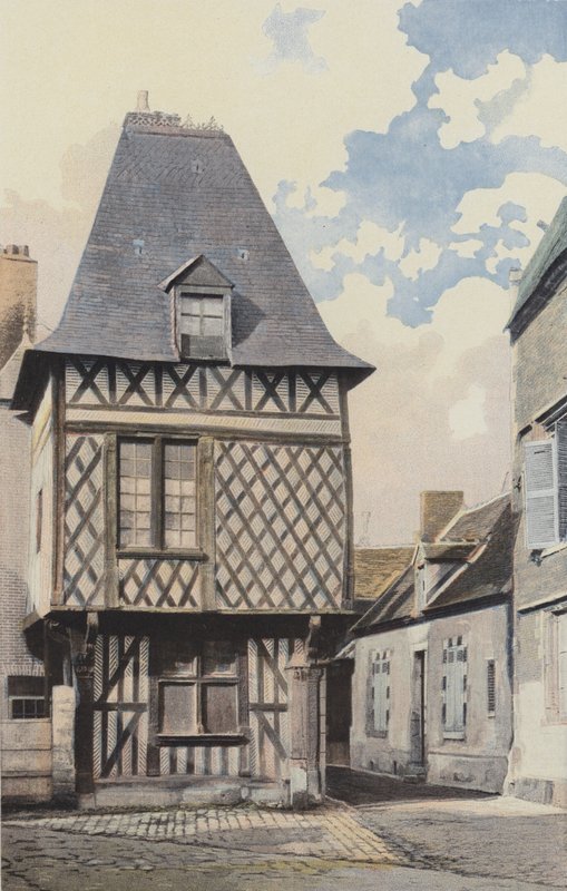 Romorantin, Korsvirkeshus av French Photographer
