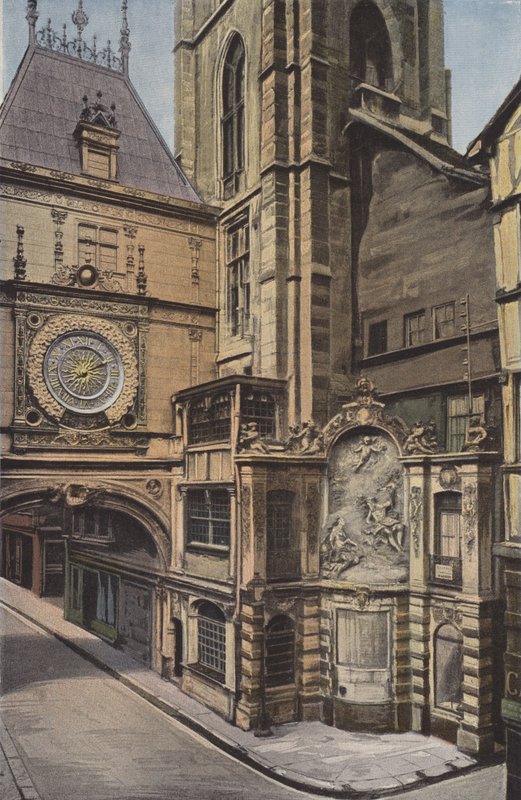 Rouen, Gros-Horloges fontän av French Photographer