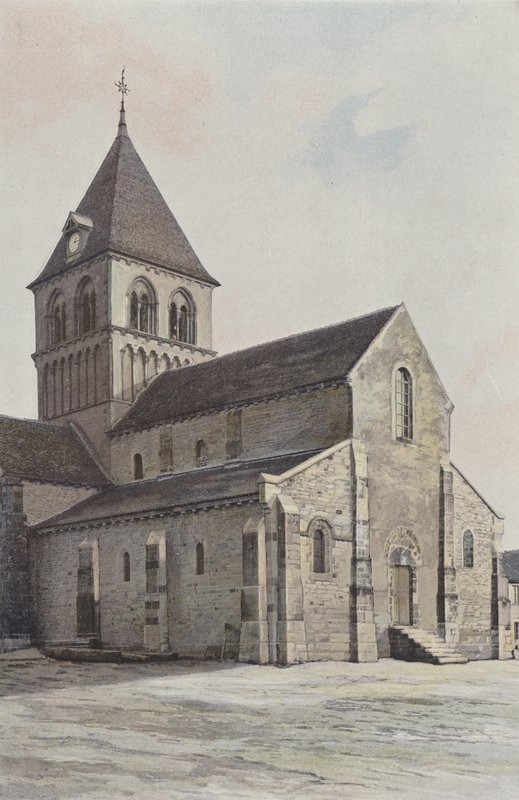 Rouy, Kyrka, Ensemble N O av French Photographer