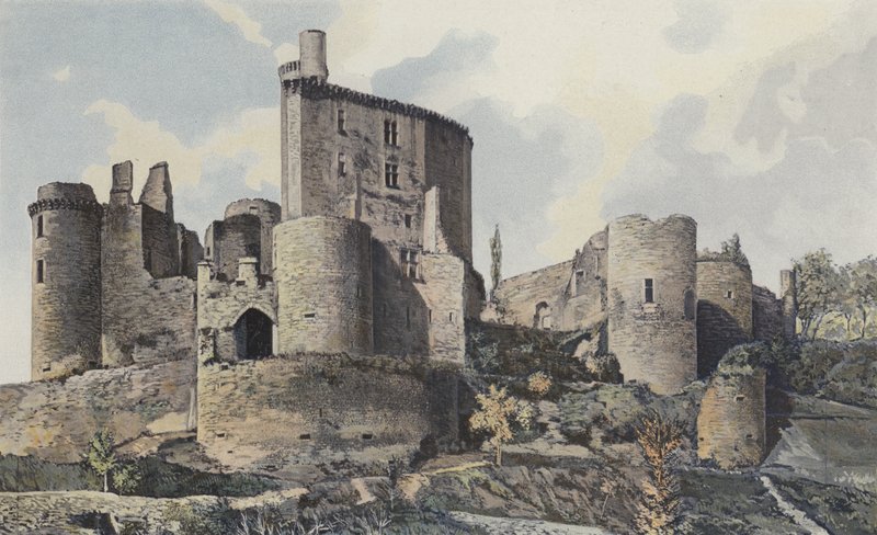 Saint-Front, Chateau de Bonaguil, Tillsammans S O av French Photographer