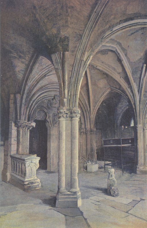 Saint-Pere-sous-Vezelay, kyrka, veranda O (före restaurering) av French Photographer