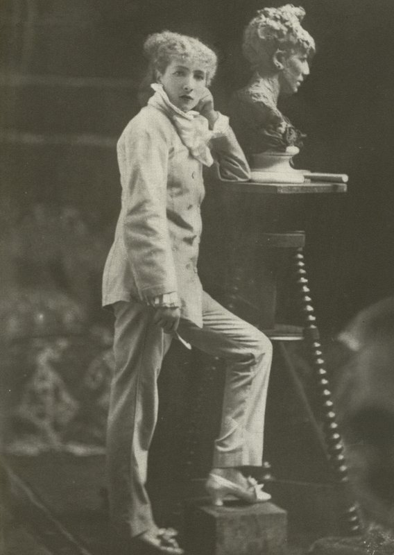 Sarah Bernhardt, 1869 (s/v foto) av French Photographer
