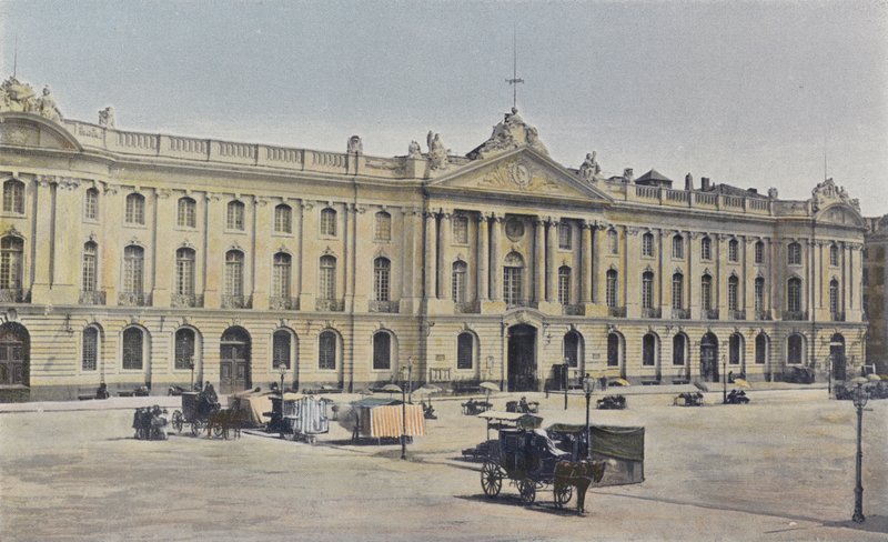 Toulouse, Capitole, Huvudfasaden på platsen av French Photographer