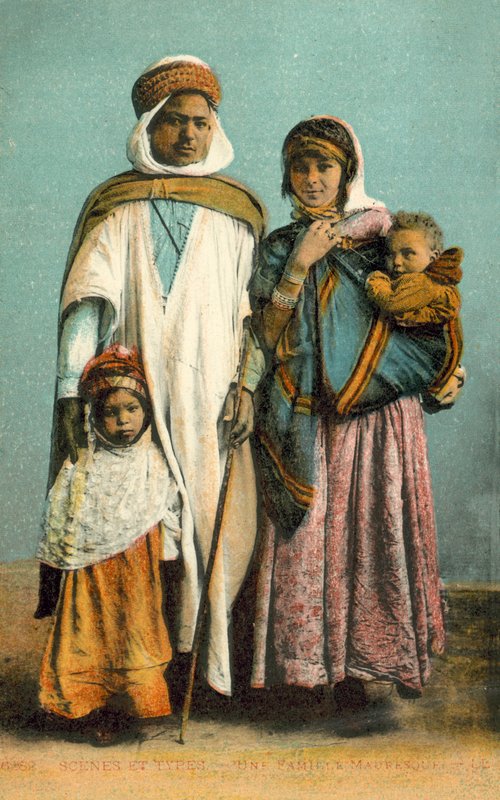En morisk familj av French Photographer