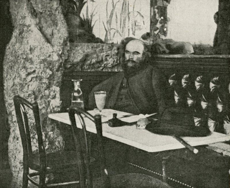 Verlaine, absintens poet (s/v foto) av French Photographer