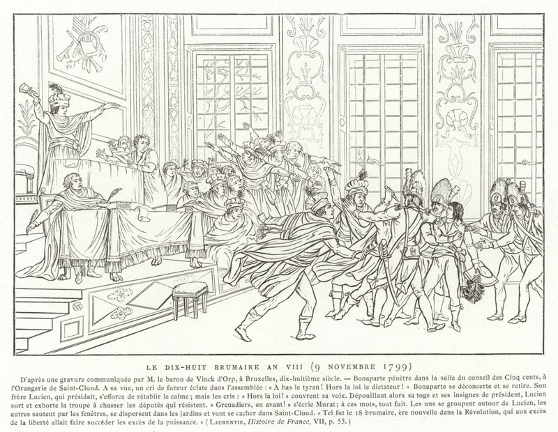 18 Brumaire, år VIII (9 november 1799) av French School