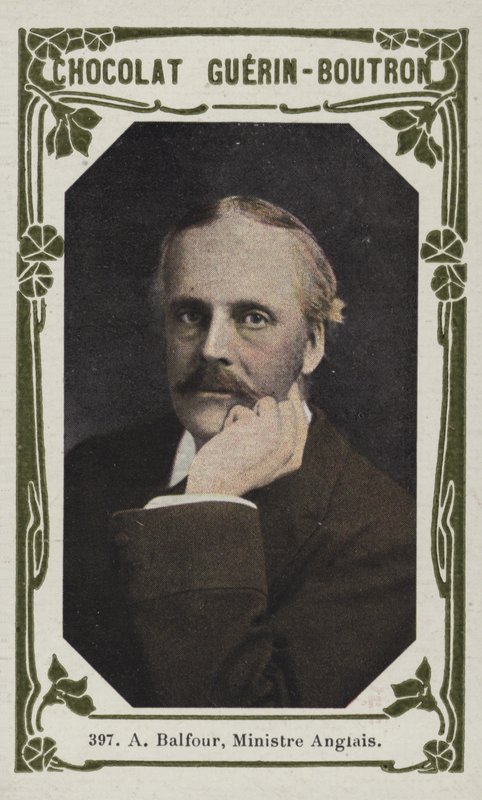 Till Balfour, engelsk minister (färgad bild) av French School