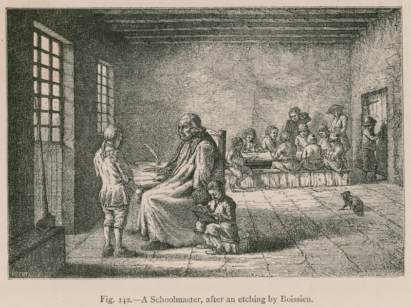 En skolmästare, efter en etsning av Boissieu av French School