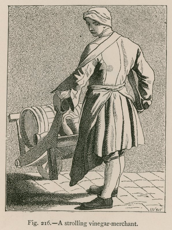 En promenerande vinägerhandlare av French School