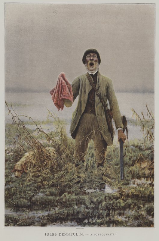 Välsigna dig! (Välsigna dig!) (färg litho) av French School