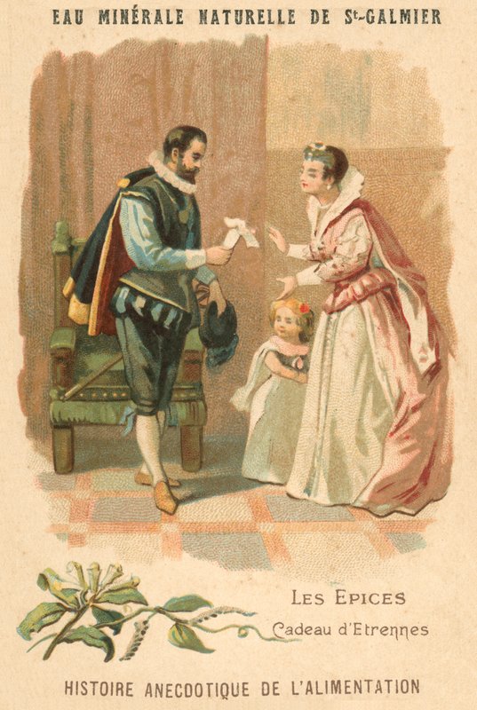 En gåva av kryddor (chromolitho) av French School