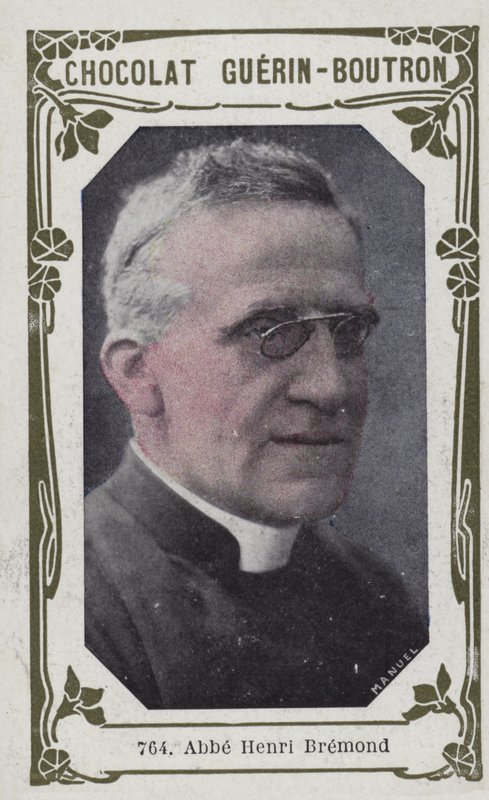 Abbe Henri Bremond (färgad bild) av French School