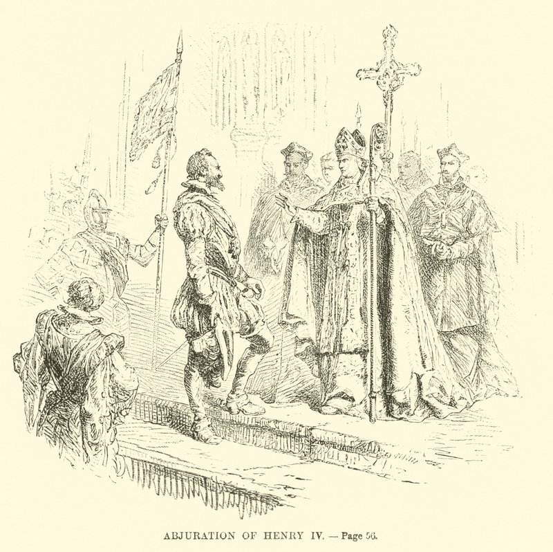 Abjuration av Henrik IV av French School