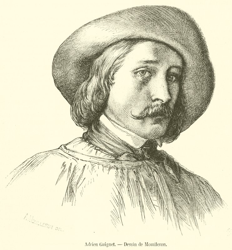Adrien Guignet (gravyr) av French School