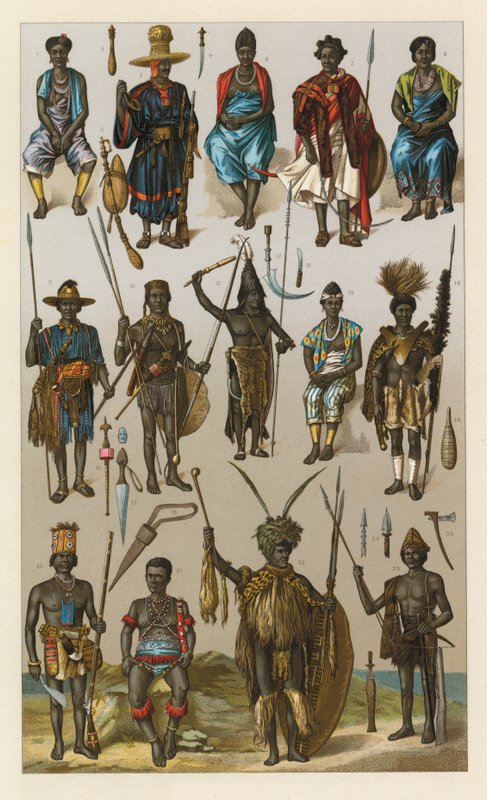 Afrika kostym av French School