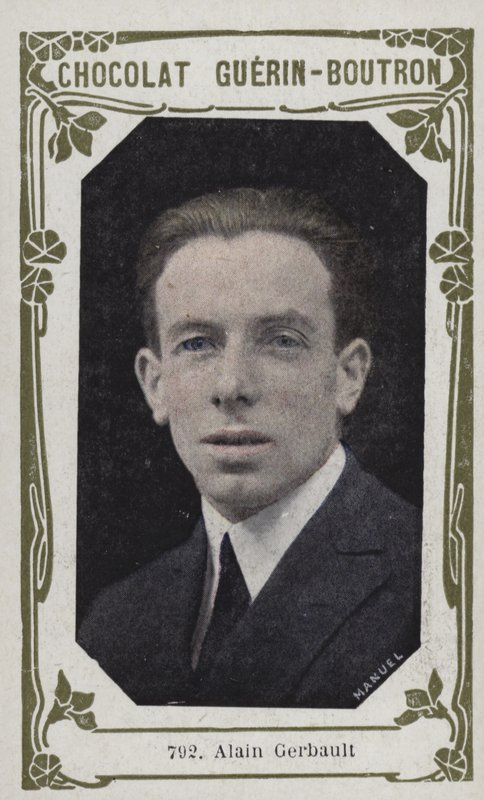 Alain Gerbault (färgad bild) av French School