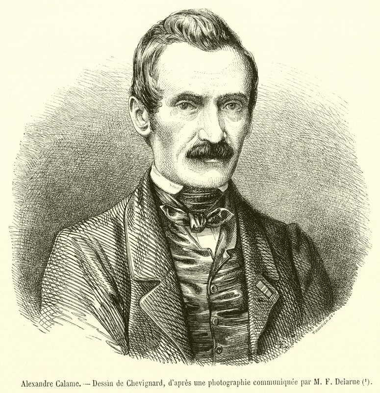 Alexandre Calame (gravyr) av French School