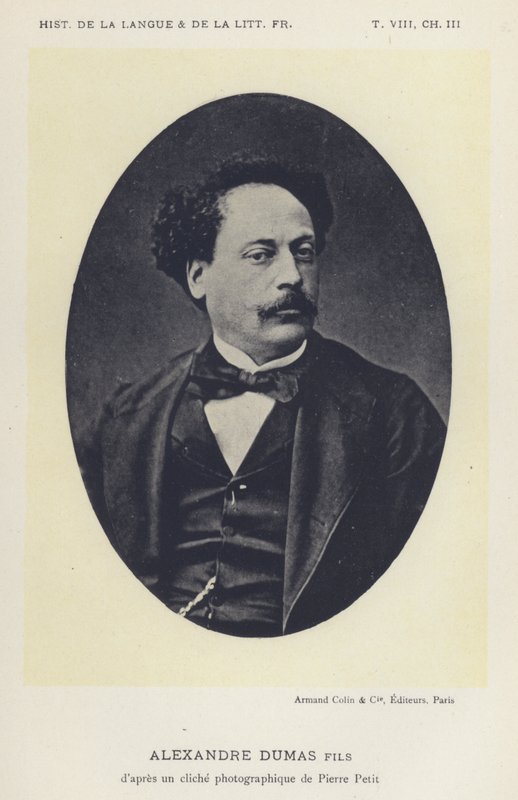 Alexandre Dumas fils (litho) av French School