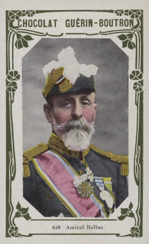 Admiral Bellue (färgad bild) av French School