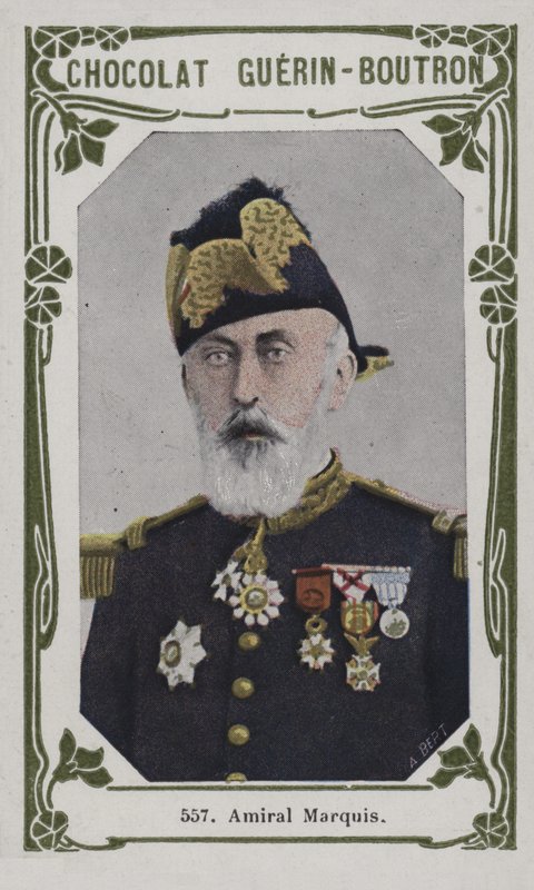 Amiral Marquis (färgad bild) av French School