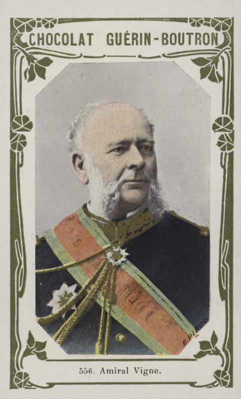 Amiral Vigne (färgad bild) av French School