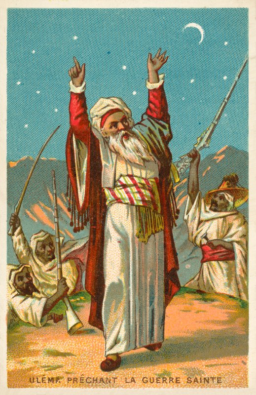 En ulama som predikar Jihad (chromolitho) av French School