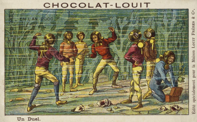 En undervattensduell år 2000 av French School