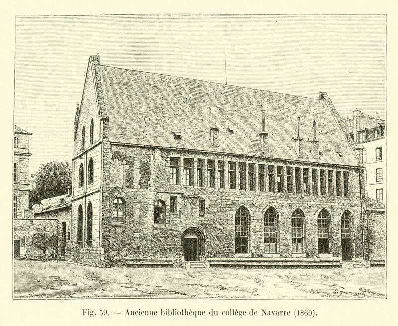 Tidigare Navarra högskolebibliotek, 1860 av French School