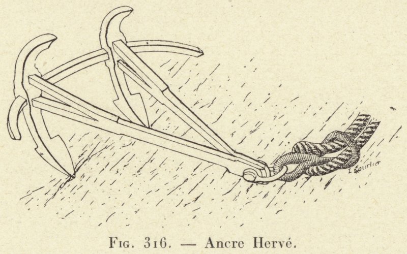 Ancre Herve (gravyr) av French School