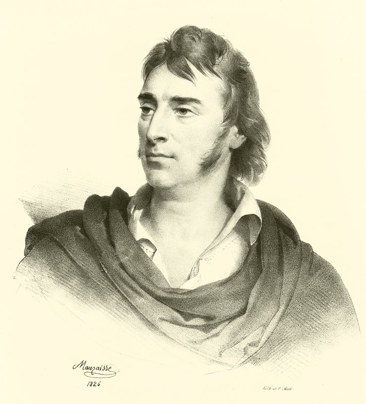 Antoine-Jean Gros, porträtt (gravyr) av French School
