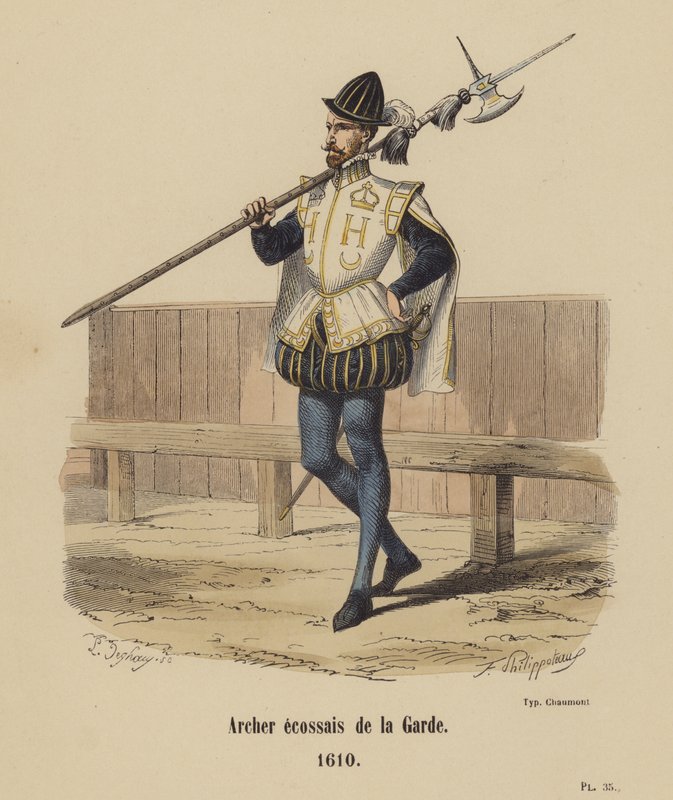Skotsk Archer of the Guard av French School