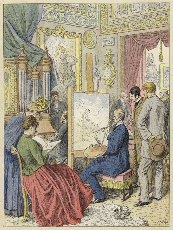 Artists studio, Paris av French School