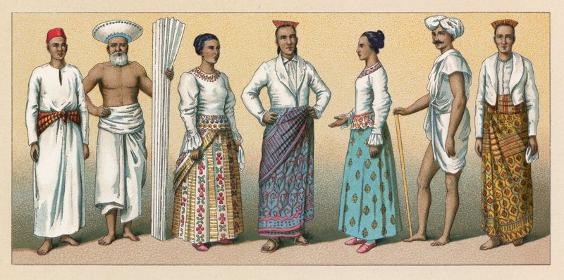 Asien Kostym av French School