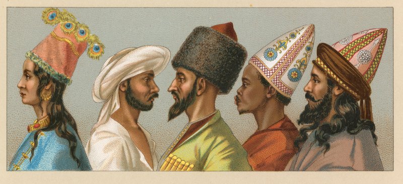 Asiatisk kostym av French School