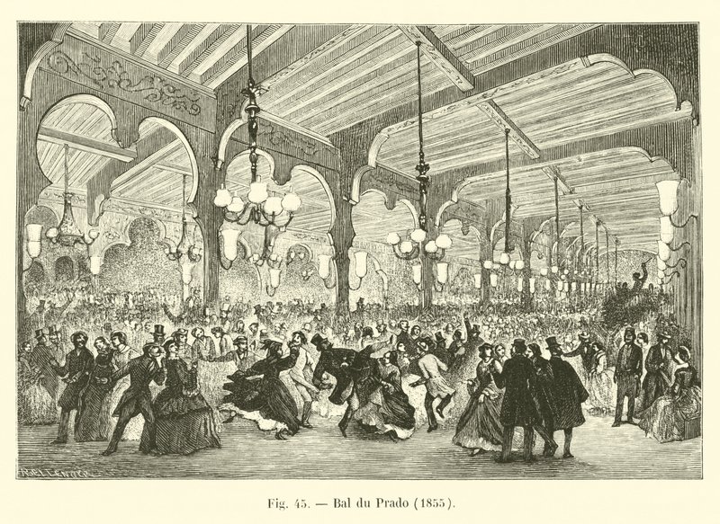 Bal du Prado, 1855 av French School