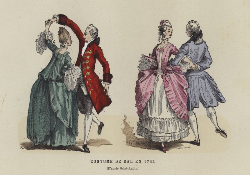 Baldräkt, 1762 av French School