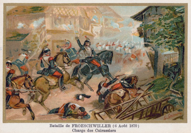 Slaget vid Froeschwiller, Cuirassiers laddning av French School